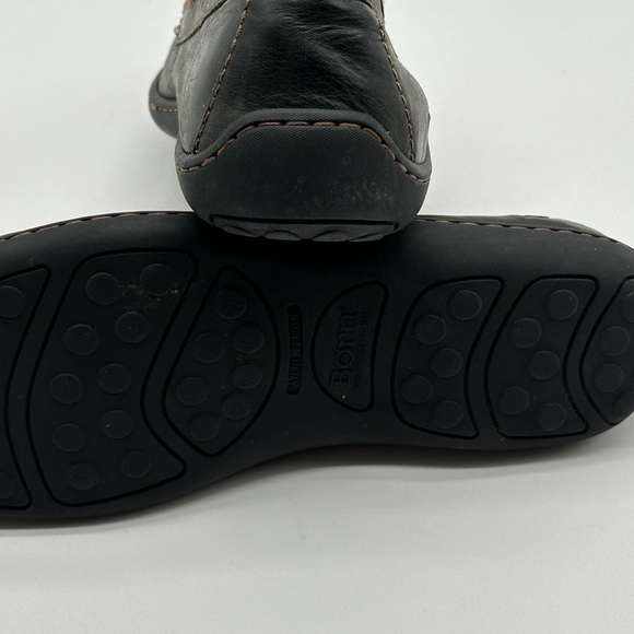Mens Born Black Leather Shoes Loafers Slip-On Moccasin Moc Toe Size‎ 8.5 M main image 11